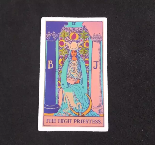 The High Priestess II Mythical Fantasy Tarot Card Sticker 2.5" x 1.5" (K)