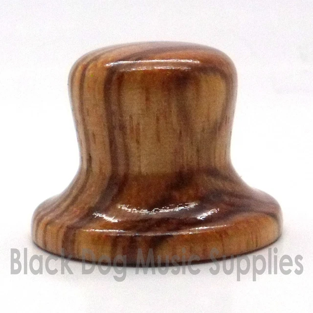 Bois Guitare Contrôle Chapeau Haut Forme Vitesse Bouton Zèbre Bois Ton Volume
