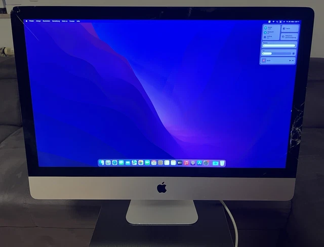 IMac 27 Pouces Fin 2012 I5 16 Go RAM - Écran Vitre Fissuré, Clavier + Souris