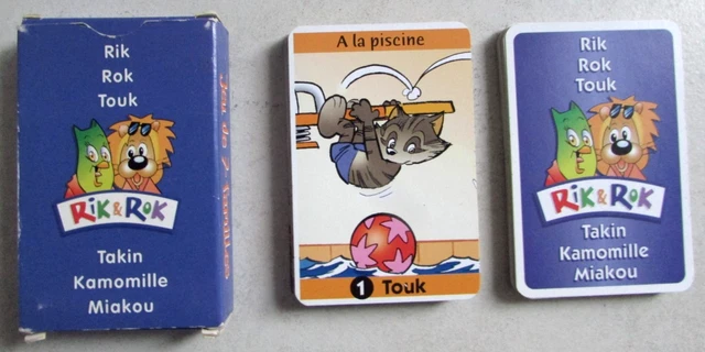 JEU DE 7 familles Rik & Rok Auchan (Rik, Rok, Touk, Takin, Kamomille ...