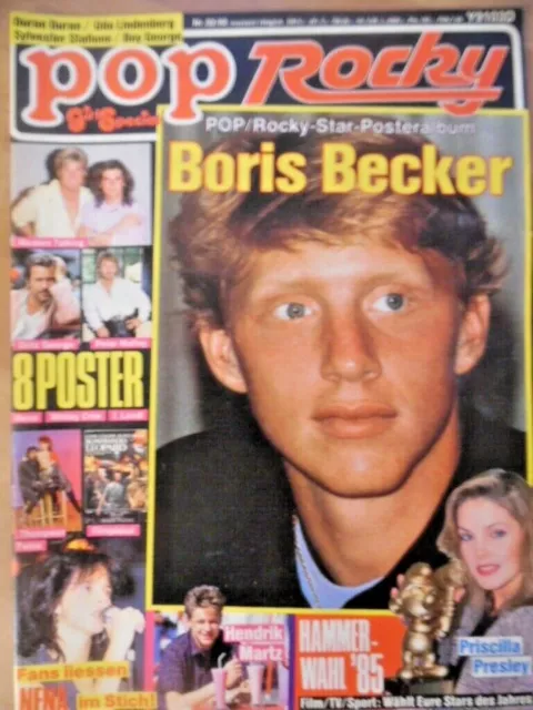 POP ROCKY 22- 1985 (2) Boris Becker Nena RAMBO Sylvester Stallone Boy George Udo