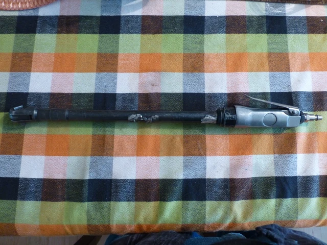 G&B Products 1/4" Dr Long Extended 18" Pneumatic Air Ratchet Very Good Condition