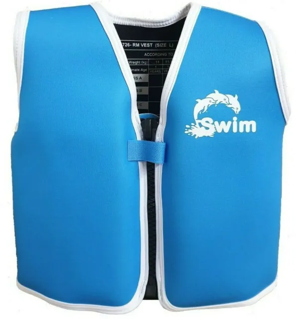 SKY BLUE Age 1-2 Years 11-15kg Swimming Vest Jacket Kids Childrens  Buoyancy Aid