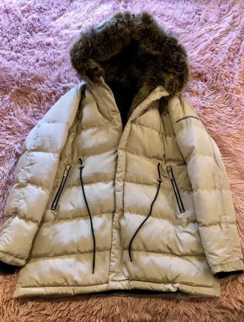 Maniere de voir fur lined coat on sale