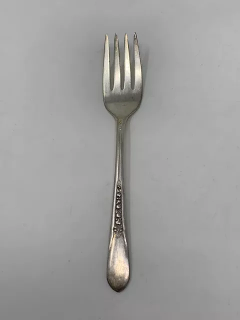 WM Rogers Silver Plate 1941 Priscilla Ladyann Salad Fork International Silver