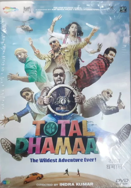 Dvd Total Dhamaal - Ajay Devgn, Madhuri Dixit, Anil Kapoor - Dvd De Película De Bollywood