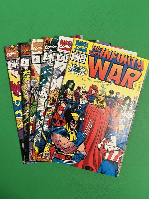 The Infinity War Volumes #1-6 1992 Comic Book Complete Lot NM