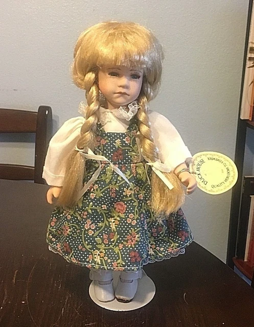 Duck House Porcelain Heirloom Doll, Country Girl