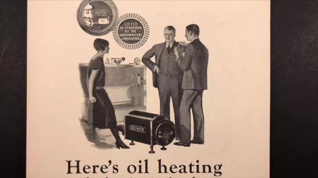 Williams Oil-O-Matic Oil Heating Coupon Offer 1925 Print Ad