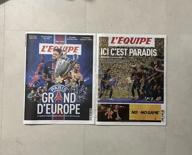Journal L’Equipe " ICI C'EST PARADIS " N°25856 Du 01/06/2025 Victoire