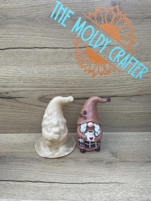 Latex Rubber Mould Grandma Gonk Garden Gnome With Cup Of Cocoa Craft Mold