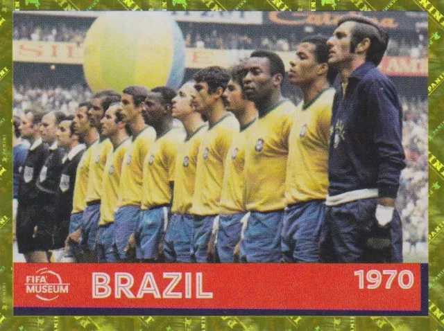 Panini Sticker Fußball WM 2022 FWC 23: Brazil 1970 Team / Mannschaft Bild Qatar