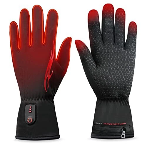 Dr.Warm Heated Glove Liners for Men Women Rechargeable Electric Battery Heati...
