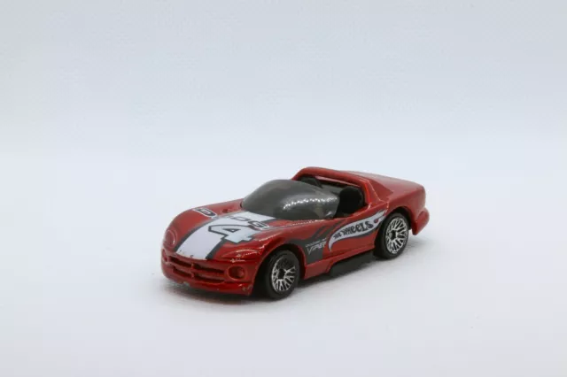 1992 Hot Wheels DODGE VIPER TEAM #4 rot Druckguss 1:64 Jubiläum B-Day lose
