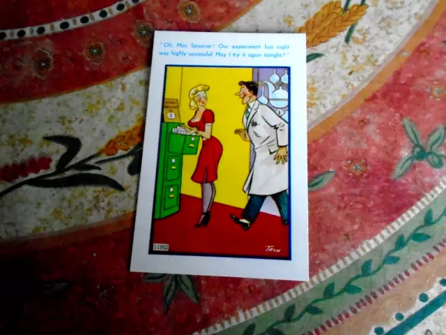 Vintage Saucy Postcard Comic Seaside Vintage Boobs Humour Risque