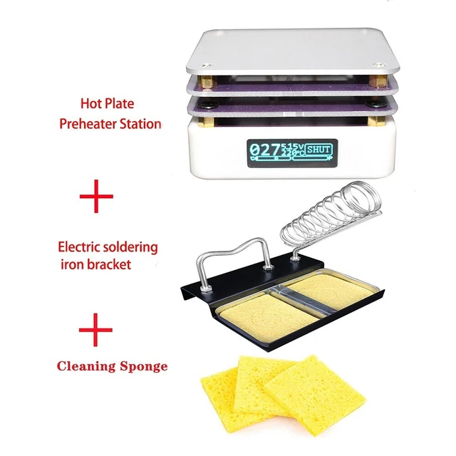 Ultra Mini Kochplatte Vorwärmer LED Display Effizientes Heizen zum Löten