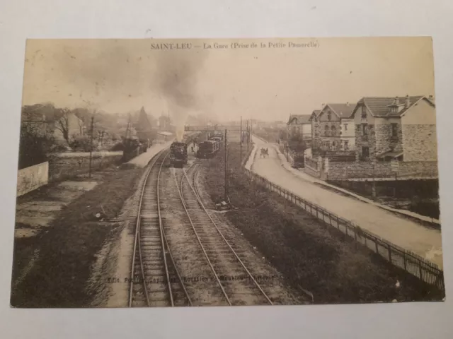 CPA - 95 - Val d'Oise - SAINT-LEU - La Gare - train