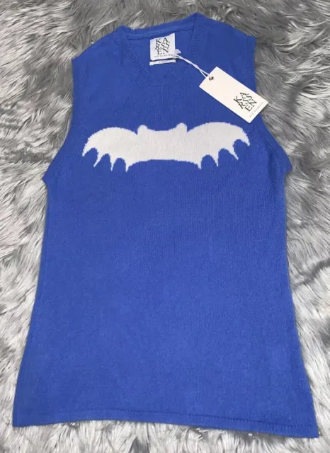 Zoe Karssen Cashmere Blue Bat Top Shirt S