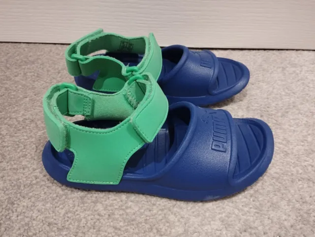 Sandali per bambini blu verde Puma Divecat v2 Injex taglia 12