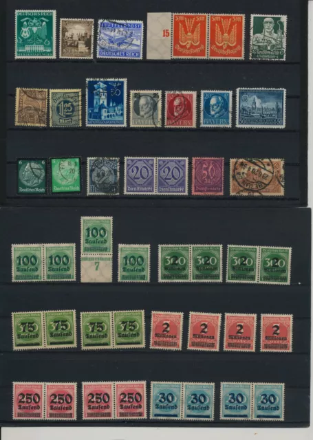 Germany, Deutsches Reich, Nazi, liquidation collection, stamps, Lot,used (RA 25)