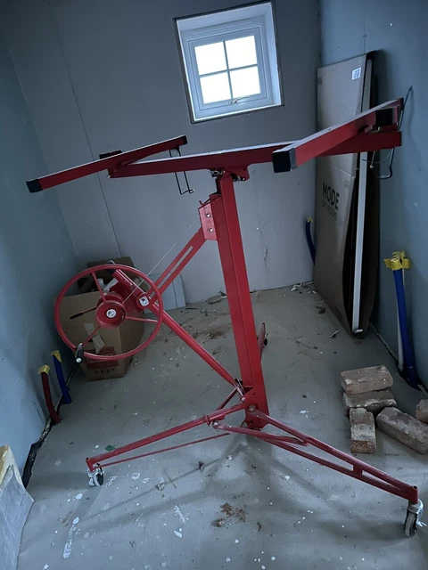 Drywall Lift Hoist Plaster Board Panel Hoist Caster Lifter Sheet Crane