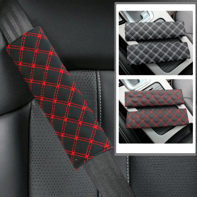 2× Car Safety Seat Belt Pads Cover Shoulder Strap Cushion Harness Pads Universal