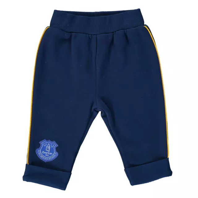 Everton Infant's Football Sweatpants (Size 6-9M) Colour Block Joggers - New