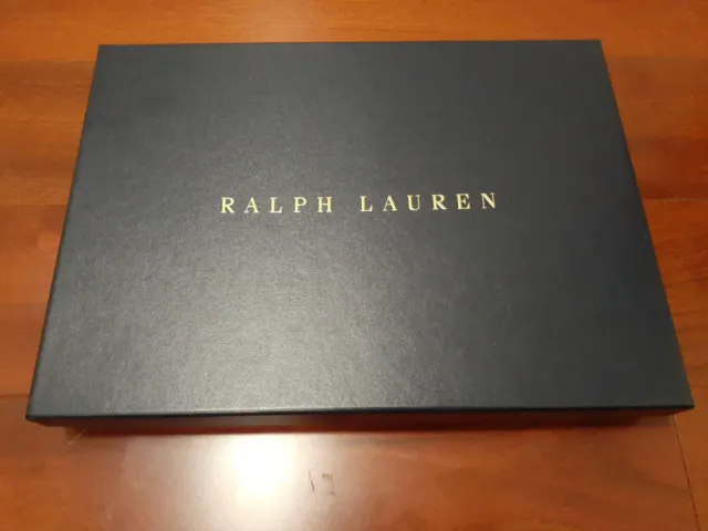 Ralph Lauren Navy GIFT Empty Box Estimated measures 13"L x 9"W x2"H Pre Own Good