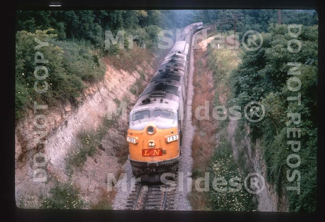 Duplicate Slide L&N Louisville & Nashville E7A 793 & 2 Passenger Action