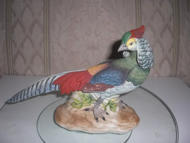 Silver Pheasant Porcelain Bird #5802 by Andrea - Made in Japan - MAKE OFFER!