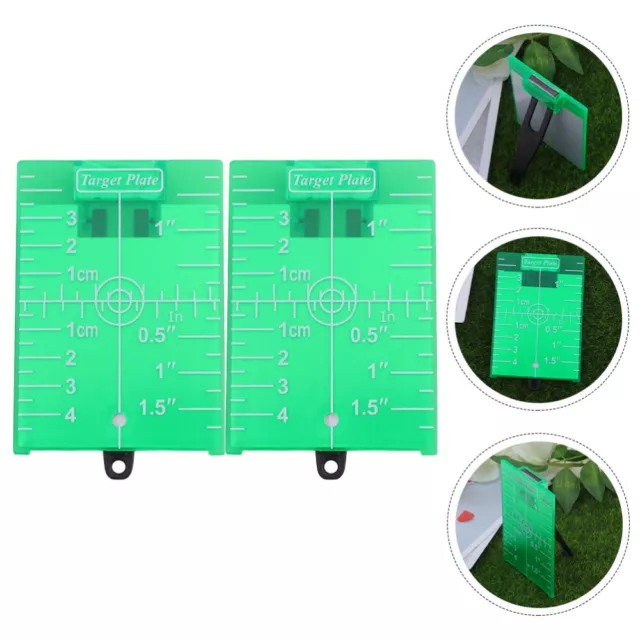 2 Pcs Laser Board Levels Green Lines Target with Stand Spirit