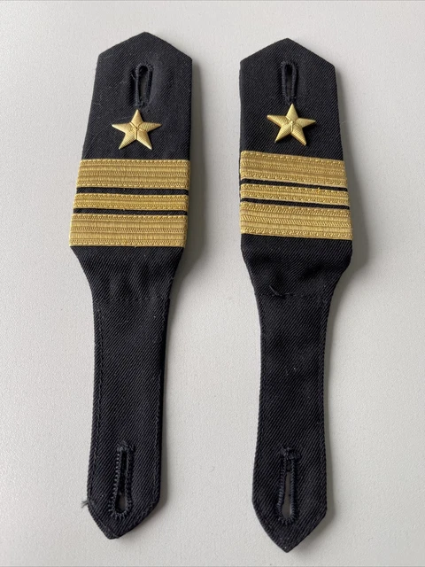 FEESHOW Schulterklappen Pilot Kapitän Streifen Epaulet Fluggesellschaft Marine Kostüm Uniform