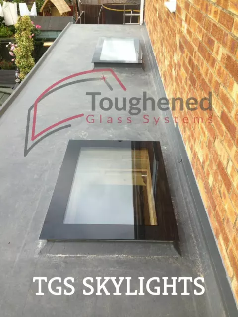 Rooflight Flat Roof Skylight double Glazed Self Clean Glass - All Sizes