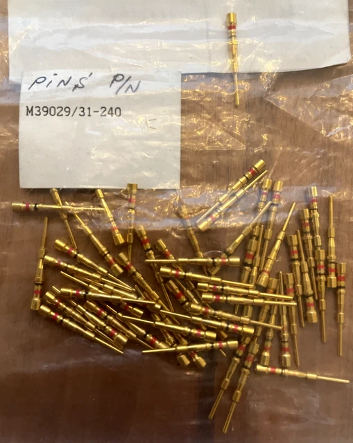 (Pack of 50)  M39029/31-240 Circular Connector MIL Spec Contact Pins