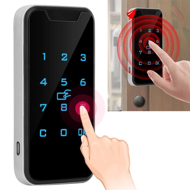 DC 6V Electronic Smart Keyless Door Lock Code Keypad Security Entry+ Card Tag