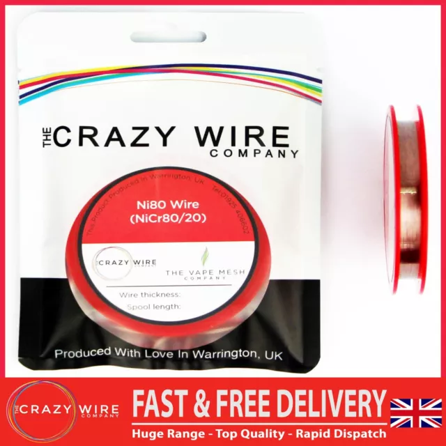 Nichrome Ni80 Φ 0.06mm  Soft/Hard Wire NiCr80/20 Heat Resistance Wire - 400Ω