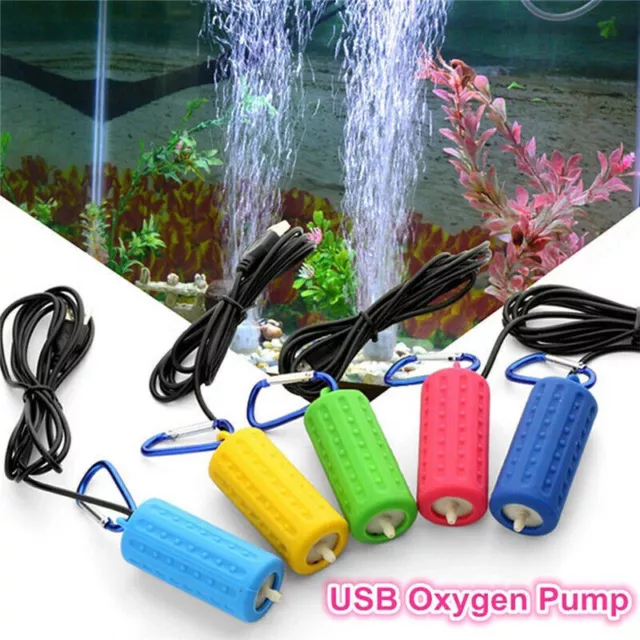 USB Aquarium Oxygen Pump Fish Tank Air Pump Mini Aerator Super Quiet Efficient