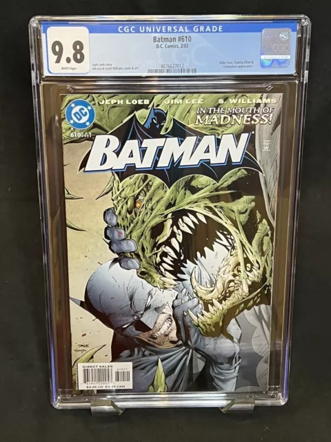 CGC Graded (9.8)  Batman Comic #610 White Pages Hush Mini Series DC Universe