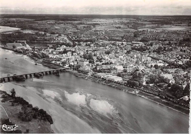 58. n° kri10948. cosne .vue general aerienne et la loire .n°1 . edition ra