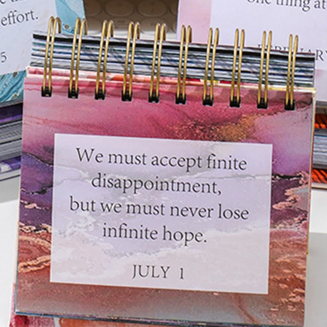 2024 MOTIVATIONAL PERPETUAL Daily Calendar Positive Creative Desk Gifts ...