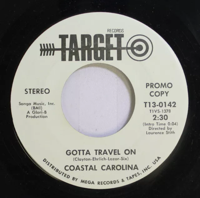 Rock Promo 45 Coastal Carolina - Gotta Travel On / Target Rec