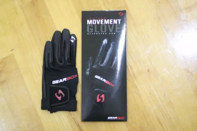 Gearbox Racquetball Glove. Movement. Black. Right Hand S Small. 1 Glove