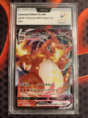 Carte Pokemon Charizard Dracaufeu VMAX 002/021 PCA 10+ État Exceptionnel