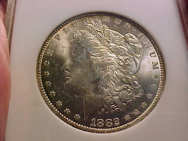 1882 Cc Carson City  $1 Morgan Silver Dollar Ngc Ms 64  Beautiful Original