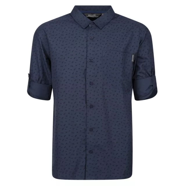 Regatta  Camisa Mindano V Floral de Manga Larga para Hombre (RG8775)