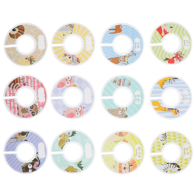 12 pz divisore armadio per cameretta bambini ricambio taglie vestiti plastica bambino