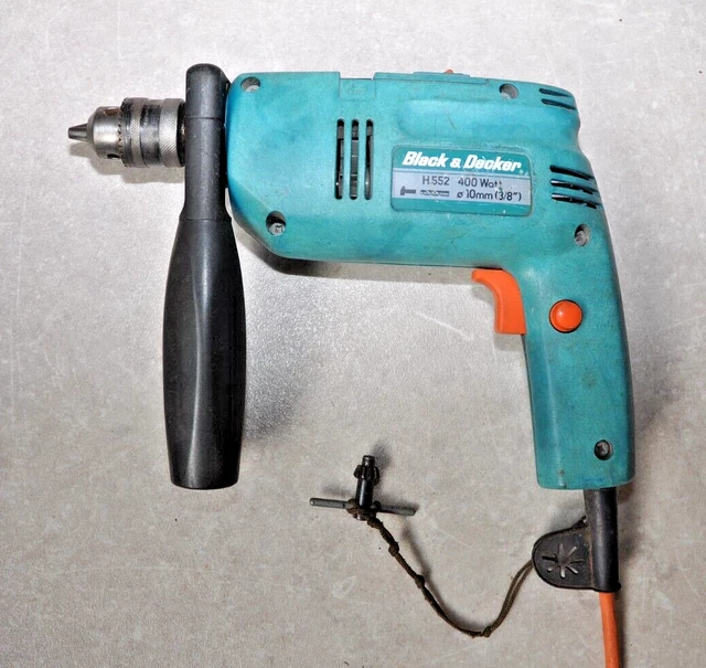 VINTAGE BLACK & DECKER Hammer Drill H552 400w Made in England £12.