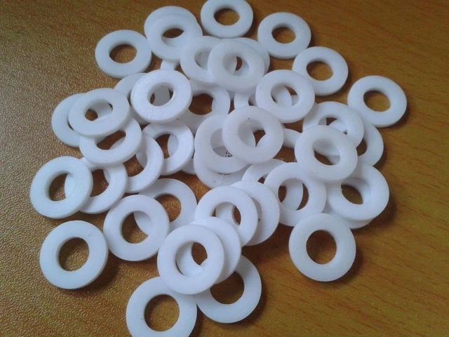 20pcs PTFE Teflon 1/4 '' Washer Gasket 6mm x 12mm x 2mm ID6 OD12 H2 mm