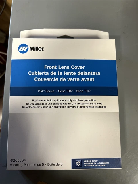 Genuine Miller 265304 T94 (i) Front Lens Cover (5 Pack)