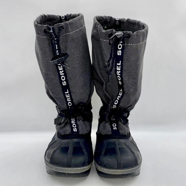 Sorel Winter Rain Snow Insulated Boots in Black & Gray Women’s Size 6 VGUC